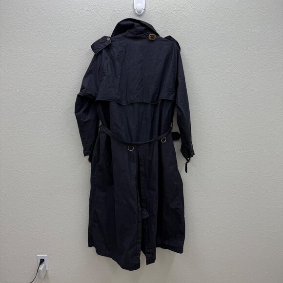 VTG Ralph Lauren Cotton Double Breasted Belted Trench Coat Mens size Large - Picture 6 of 10